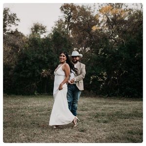 WAYF Vlora Double Strap Satin Maxi Dress